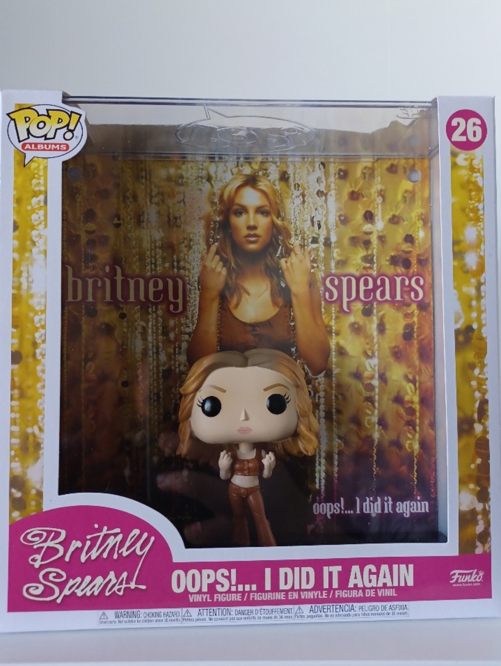 Britney Spears Oops!...I Did It Again 26 Album Cover Vinyl Figure Funko Pop